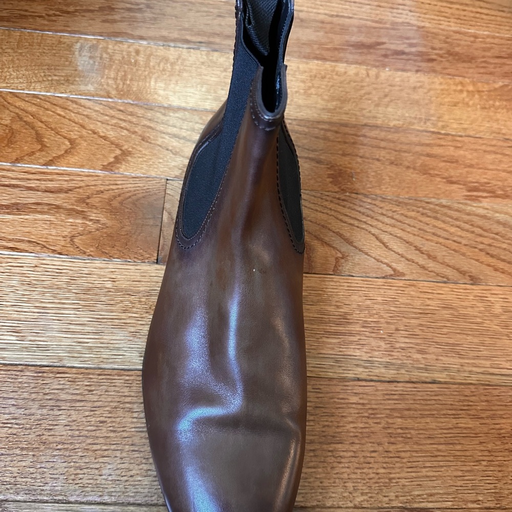 Elegant Brown Leather Men's Boots